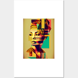 Modern pop art style woman portrait Posters and Art